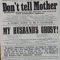 My husbands ghost ! genoptryk af plakat.
